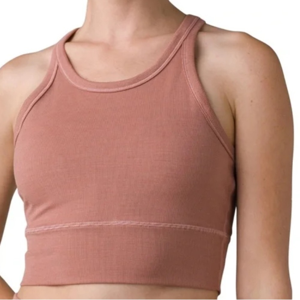 Prana Ribbed Bralette in Soft Pink